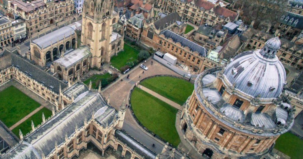 Die altehwürdige Oxford University in Engalnd mit ihren alten Gebäuden